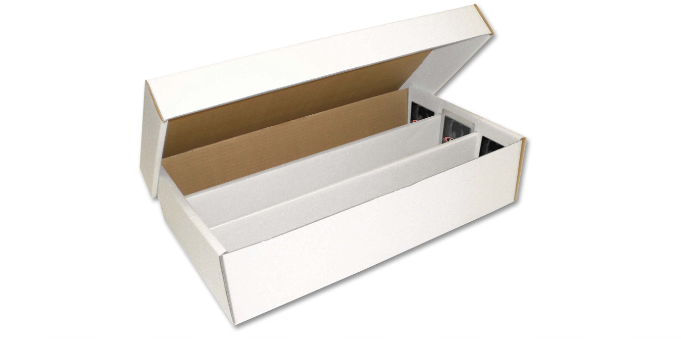 Vertical card storage box